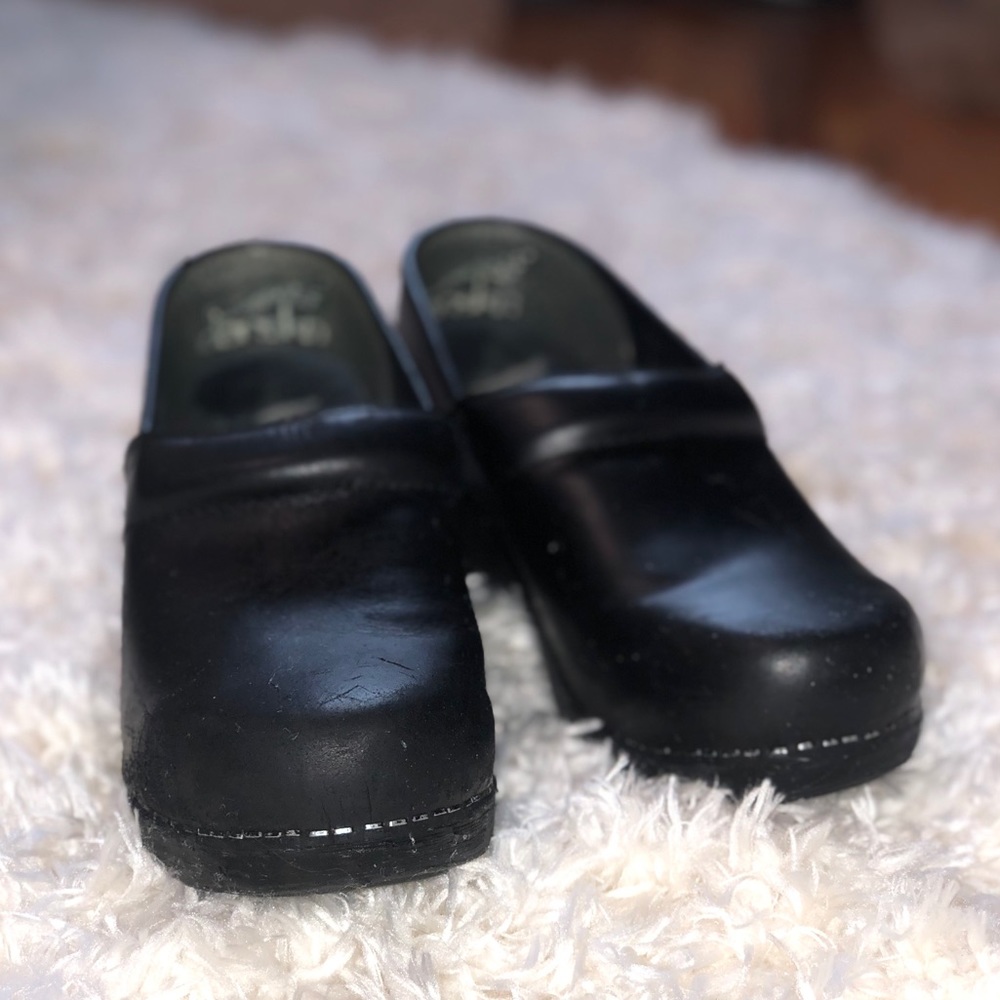 Dansko black clogs